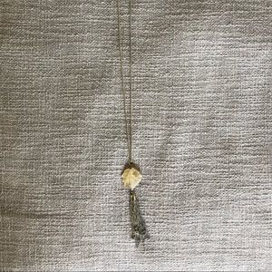 Raw stone necklace